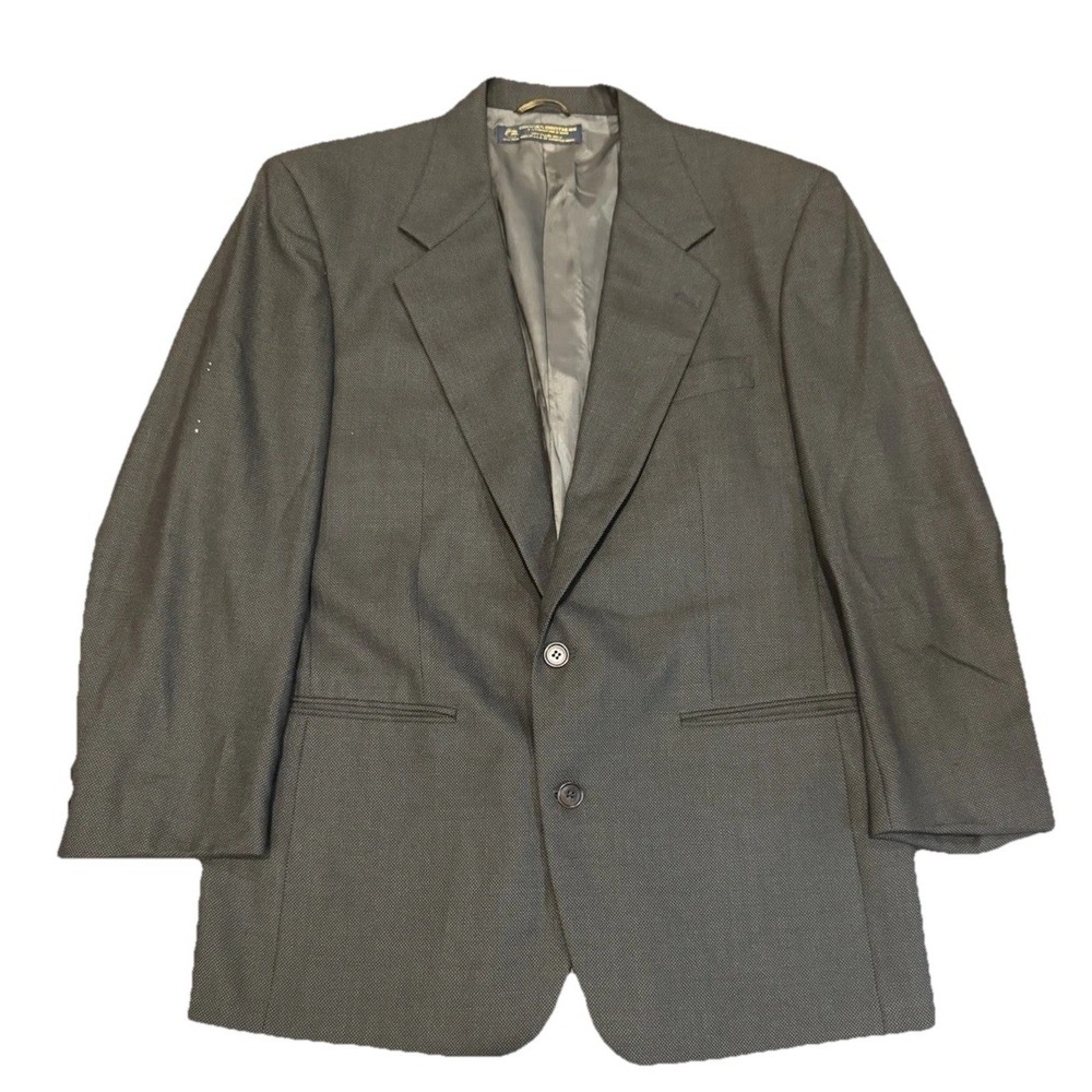 Brooks Brothers 100% Wool Blazer Olive Green Two Button Suit Jacket 40 Regular M